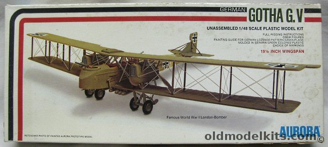 Aurora 1/48 German Gotha G.V Bomber, 785 plastic model kit
